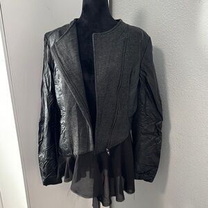 HOMAGE Black and Gray Women's Blazer